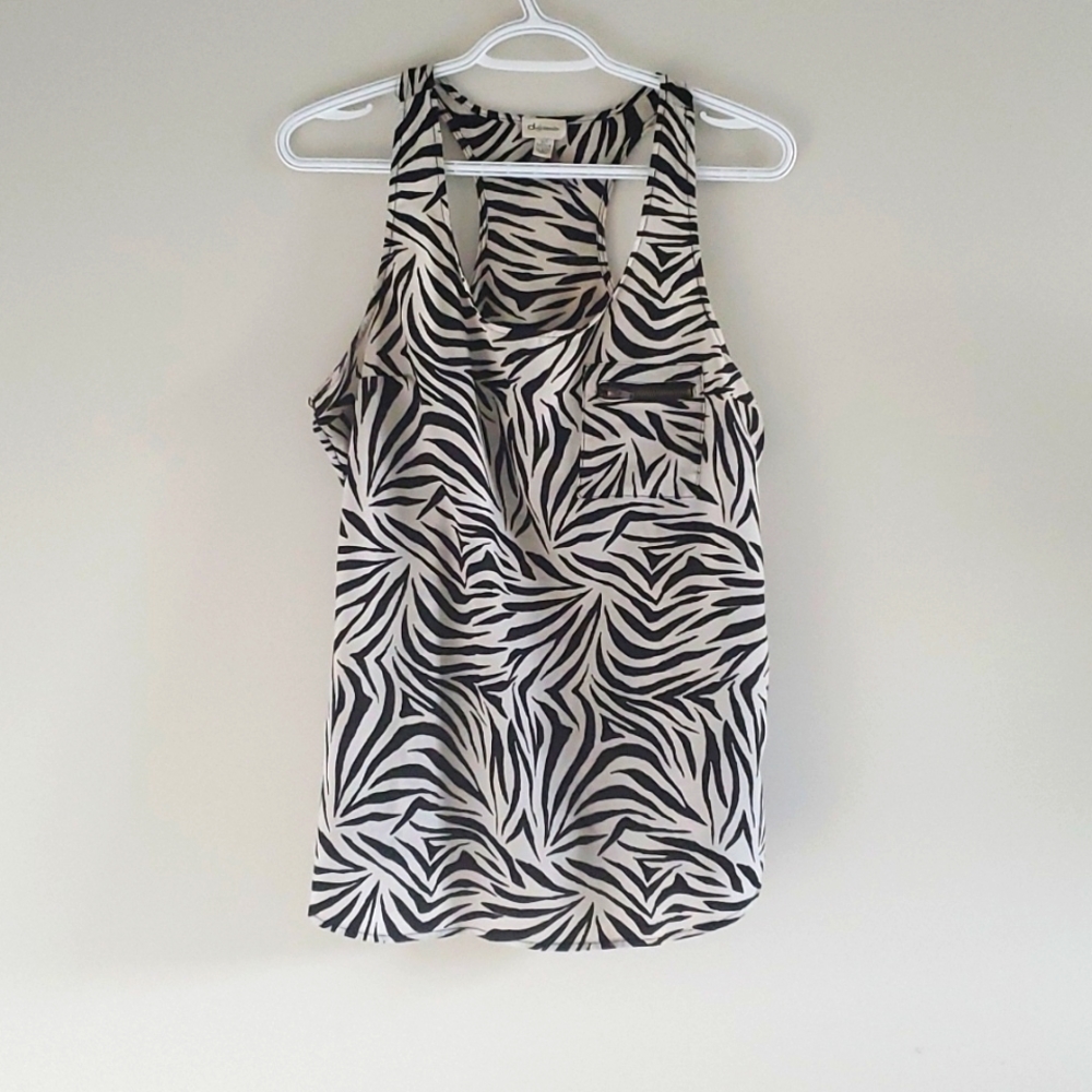 Dynamite zebra tank top sz L (3 for $25)